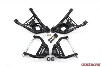 UMI Performance 1964-1972 GM A-Body Tubular Upper & Lower Front A-Arm Kit- Delrin Bushings - 403233-B