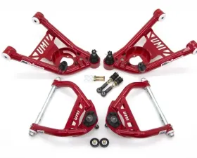 UMI Performance 1964-1972 GM A-Body Tubular Upper & Lower Front A-Arm Kit- Delrin Bushings