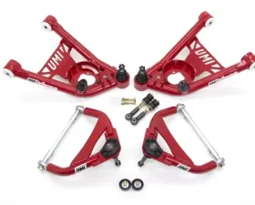 UMI Performance 1964-1972 GM A-Body Tubular Upper & Lower Front A-Arm Kit- Delrin Bushings
