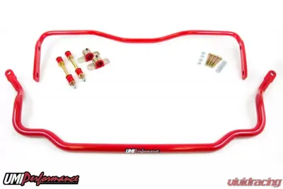UMI Performance 1978-1988 GM G-Body Solid Front & Rear Sway Bar Kit - 303534-R