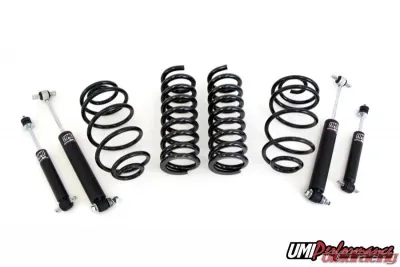 UMI Performance 1978-1988 GM G-Body UMI Shock and Spring Kit, 1" Lowering Rear - SS103050G