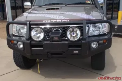Dobinsons 4x4 Classic Black Deluxe Bullbar Nissan Patrol Y61 GU Wagon 2004+ - BU45-3691
