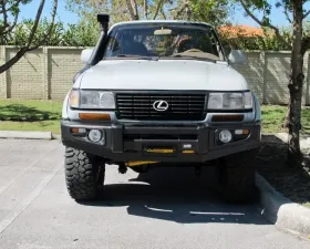 Dobinsons 4x4 Classic Black Bullbar Toyota Landcruiser 80 Series