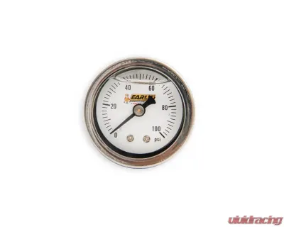 Earl's Performance OIL FILLED 100 PSI PRESS. GAUGE - 100187ERL