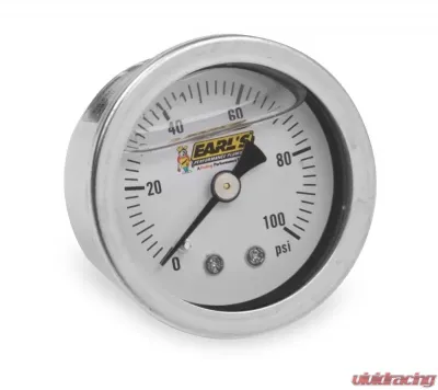 Earl's Performance OIL FILLED 100 PSI PRESS. GAUGE - 100187ERL