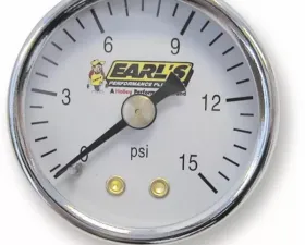 Earl's Performance 15 PSI FUEL PRESSURE GAUGE
