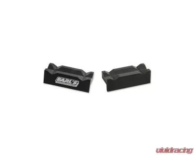 Earl's Performance 4" BLACK ALUMINUM VISE JAWS - 1004ERL