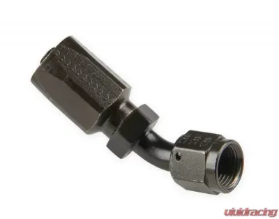 Earl's Performance -6 45 DEG. JIC HOSE END BLACK CHROMATE - 154606ERL