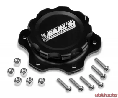 Earl's Performance BILLET FUEL CELL CAP W/6 BOLT FLANGE - 166016ERL