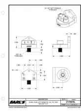Earl's Performance BILLET FILTER BRACKET 3/4 -16                                     - 2178ERL - Image 2