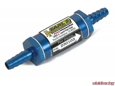 Earl's Performance 5/16" - 3/8" BARB FUEL FILTER - 230103ERL