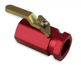 Earl's Performance SHUT OFF VALVE 3/8 NPT 3/8 NPT AL - RED
