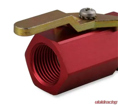 Earl's Performance SHUT OFF VALVE 3/8 NPT 3/8 NPT AL - RED - 230500ERL