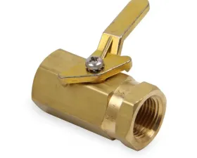 Earl's Performance 1/2 NPT BRASS SHUT OFF VALVE