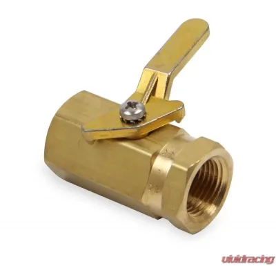 Earl's Performance 1/2 NPT BRASS SHUT OFF VALVE - 230507ERL