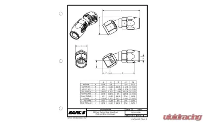 Earl's Performance -6 30 DEG. TUBE SWIVEL-SEAL - 803106ERL