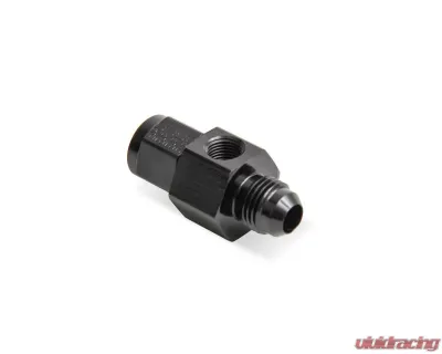Earl's Performance BLACK ANO -6 MALE TO -6 FEMALE GAGE ADAPTER - AT100199ERL