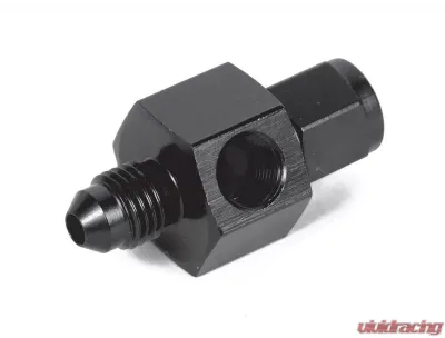 Earl's Performance BLACK ANO -4 MALE TO -4 FEMALE GAGE ADAPTER - AT100201ERL