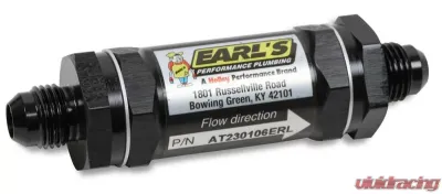Earl's Performance BLACK ANO -8 AN 35 MIC ELEMENT FUEL FILTER - AT230108ERL