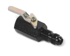 Earl's Performance BLACK ANO SHUT-OFF VALVE 1/2