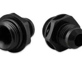 Earl's Performance ADAPTER,-8AN TO OIL COOLER,2 PACK,BLACK