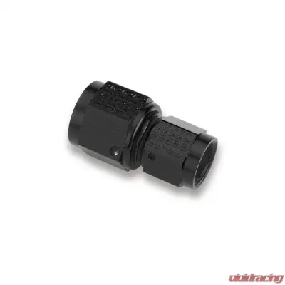Earl's Performance BLACK ANO -8 TO -6 STR AN FEMALE SWIVEL UNION - AT915186ERL