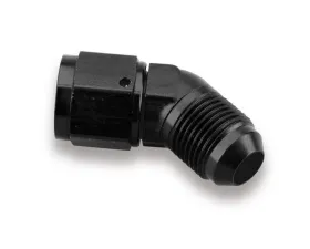 Earl's Performance BLACK ANO -10 45 DEG MALE TO FEMALE SWIVEL