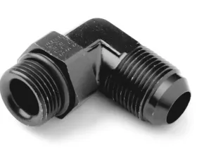 Earl's Performance BLACK ANO 90 DEG -8 MALE-MALE SWIVEL 7/8