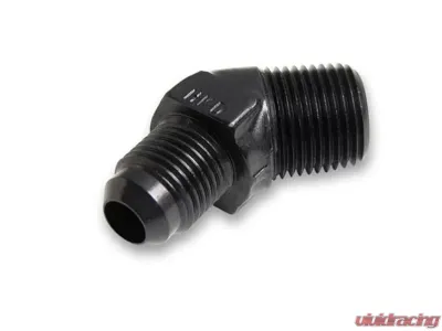 Earl's Performance BLACK ANO 45 DEG -3 TO 1/8" NPT ADAPTER - AT982303ERL