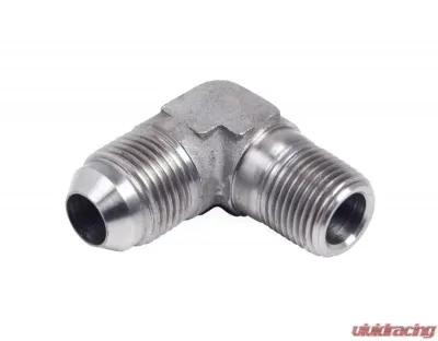 Earl's Performance 90 DEG. -3 TO 1/8 NPT ADAPTER STAINLESS STEEL - SS982203ERL