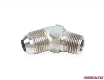 Earl's Performance 45 DEG. -3 TO 1/8 NPT ADAPTER STAINLESS STEEL - SS982303ERL