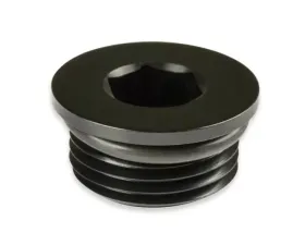 Earl's Performance -8AN LOW PROFILE PORT PLUG, BLACK