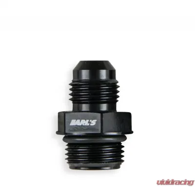 Earl's Performance 3/8 BSPP TO -8AN MALE ADAPTER, BLACK - AT9919EECERL