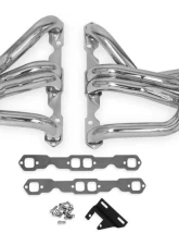 Hooker Super Competition Long Tube Header - Polished Stainless Chevrolet Corvette 1963-1982                                     - 2224-3HKR - Image 6