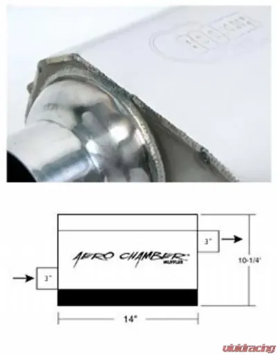 Hooker Aero Chamber Muffler - 21530HKR