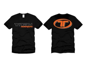 Titan Motorsports T-shirts Tuner Black w/ Orange S