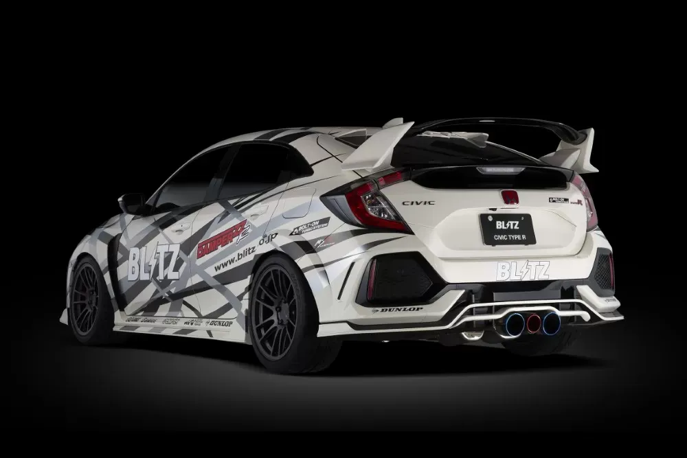 Blitz NUR-Spec Titanium & Carbon Red Exhaust System Honda Civic Type-R FK8 2019-2021 - 63174D