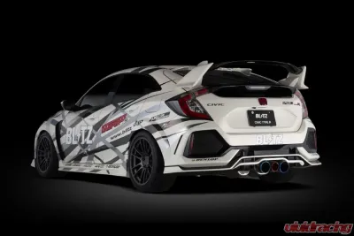 Blitz NUR-Spec Titanium & Carbon Red Exhaust System Honda Civic Type-R FK8 2019-2021 - 63174D