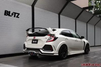 Blitz NUR-Spec Titanium & Carbon Red Exhaust System Honda Civic Type-R FK8 2019-2021 - 63174D