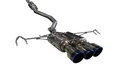 Blitz NUR-Spec Exhaust Custom Edition VSR Titanium Tips Honda Civic Type R FK8 2019-2021                                     - 63174V - Image 2