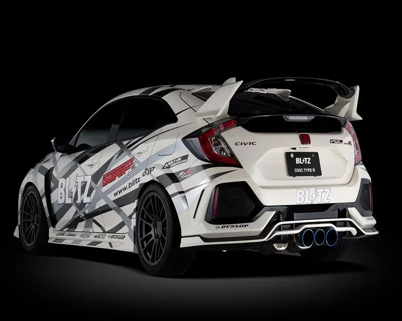 Blitz NUR-Spec Exhaust Custom Edition VSR Titanium Tips Honda Civic Type R FK8 2019-2021 - 63174V