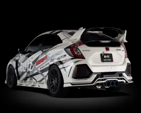 Blitz NUR-Spec Exhaust Custom Edition VSR Titanium Tips Honda Civic Type R FK8 2019-2021