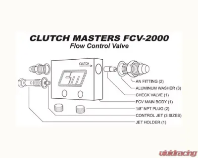 Clutch Masters Flow Control Valve - FCV-2000