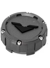 VENOMREX "V" Center Cap Inlays - Black (Set of 4)                                     - ACC2201 - Image 2