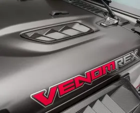 VENOMREX JL-JX Edition Aero Hood Vents - Carbon Fiber PP 2X2 Glossy Jeep Wrangler JL 2018+
