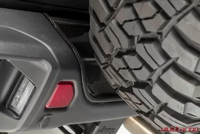 VENOMREX JL-JX Edition Aero Rear Bumper Tray - Carbon Fiber PP 2X2 Glossy Jeep Wrangler JL 2018+ - VRJ1040