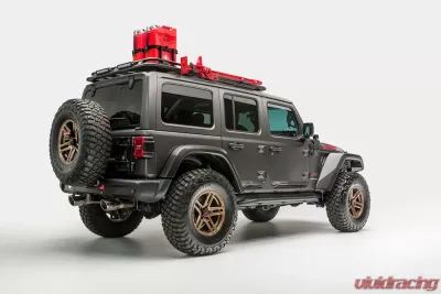 VENOMREX JL-JX Edition Aero Rear Bumper Tray - Carbon Fiber PP 2X2 Glossy Jeep Wrangler JL 2018+ - VRJ1040