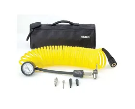 VIAIR 5-in-1 Deflator/Inflator, 25 Ft. Coil Hose, 100 PSI Inline Gauge, Bag