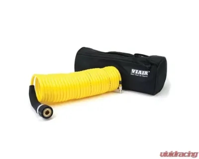 VIAIR 30 Ft. Extension Coil Hose (Closed-ended 1/4" Quick Coupler & Stud), Carry Bag - 30