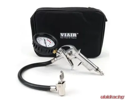 VIAIR Tire Inflation Gun (Normally Closed Chuck, 200 PSI Inline Gauge), Carry Bag - 41